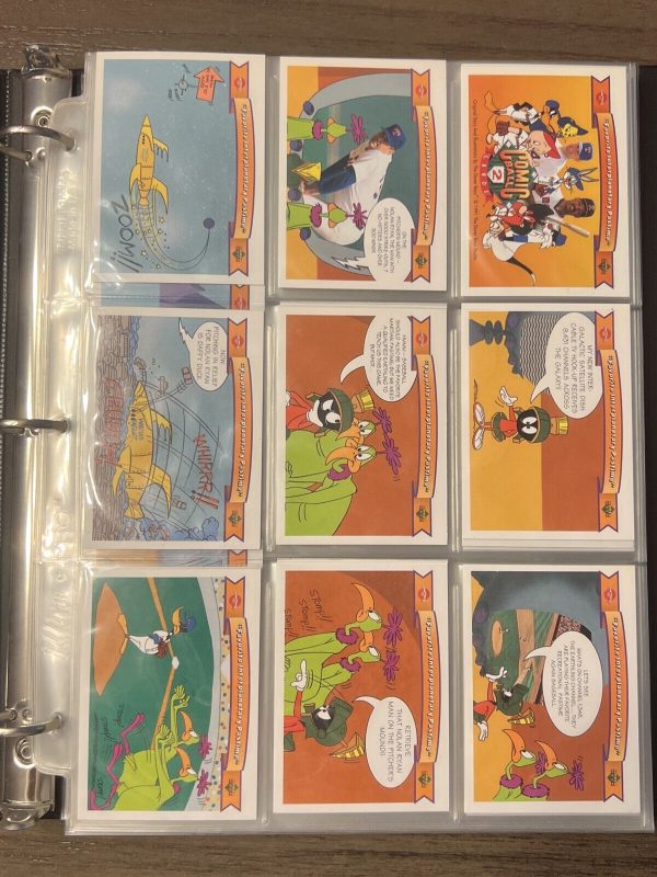 1991-92 Upper Deck Looney Tunes Comic Ball 2 & 3 Full Sets 198 cards In Albums