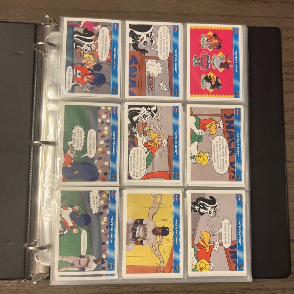 1991-92 Upper Deck Looney Tunes Comic Ball 2 & 3 Full Sets 198 cards In Albums