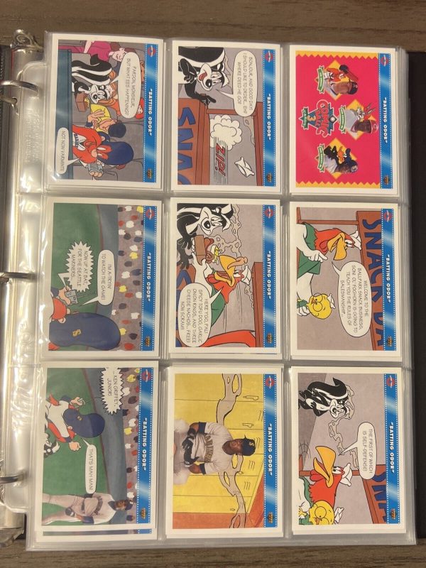1991-92 Upper Deck Looney Tunes Comic Ball 2 & 3 Full Sets 198 cards In Albums