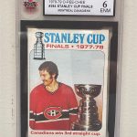 1978/79 O-PEE-CHEE HOCKEY CARD #264 LARRY ROBINSON STANLEY CUP KSA 6 NM OPC