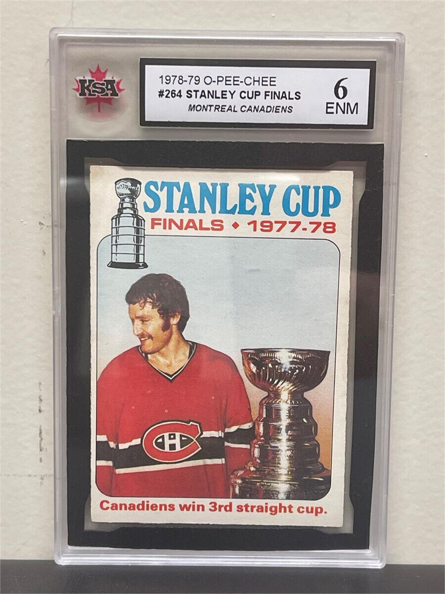 1978/79 O-PEE-CHEE HOCKEY CARD #264 LARRY ROBINSON STANLEY CUP KSA 6 NM OPC