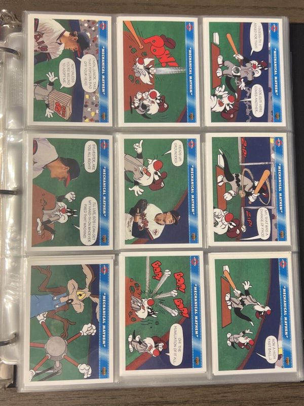 1991-92 Upper Deck Looney Tunes Comic Ball 2 & 3 Full Sets 198 cards In Albums