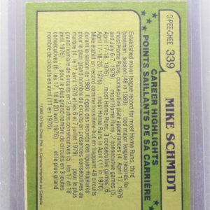 1982 O-Pee-Chee Mike Schmidt #339 EXCELLENT