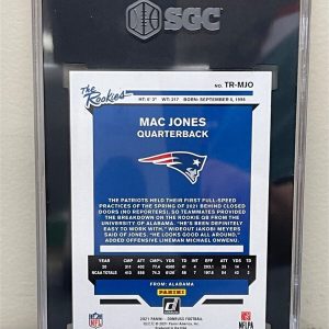 2021 Donruss football #TR-MJO Mac Jones The Rookies SGC 9