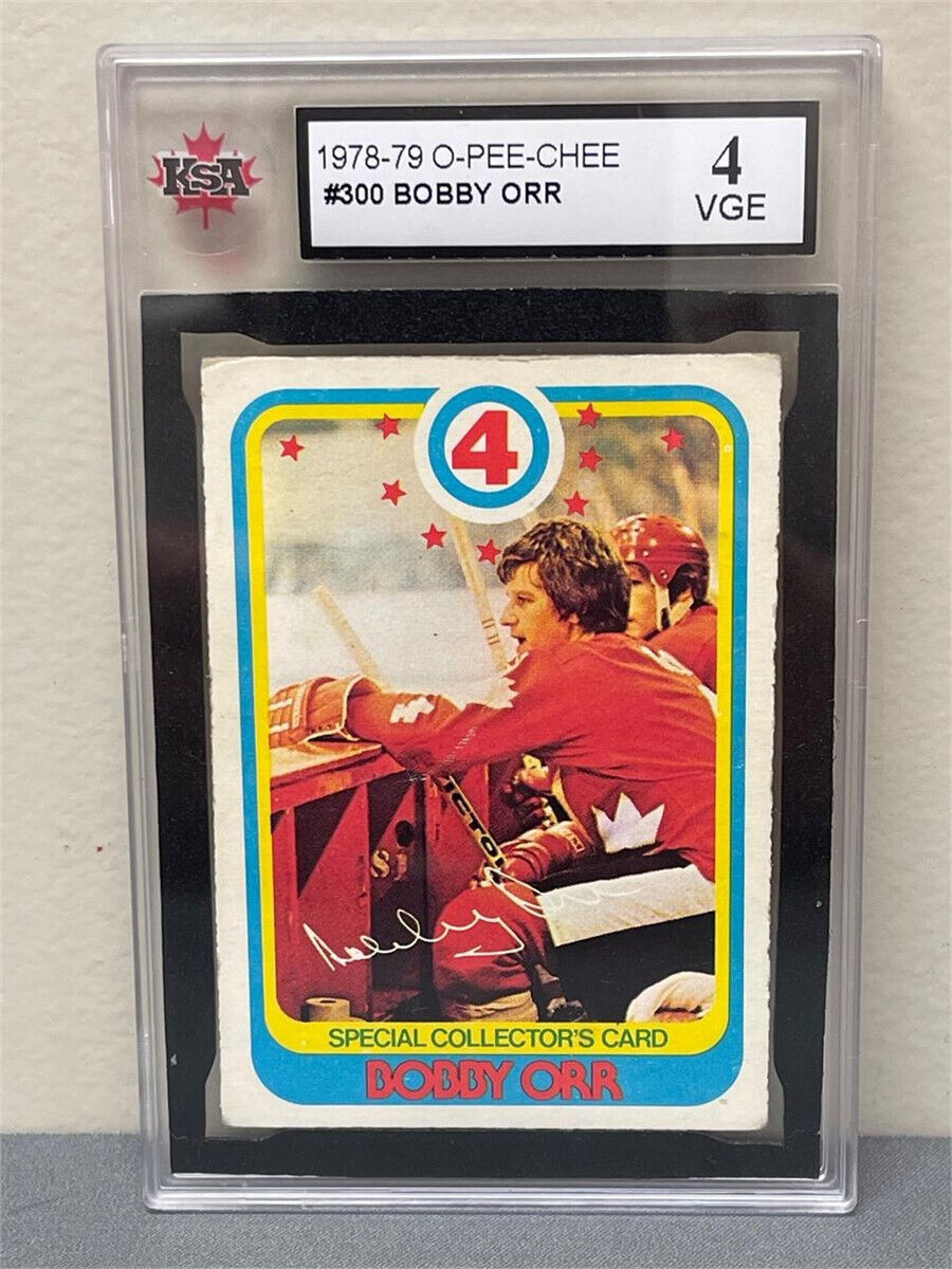 1978-79 O-PEE-CHEE #300 BOBBY ORR *SPECIAL COLLECTOR'S CARD* KSA 4 *HOF*