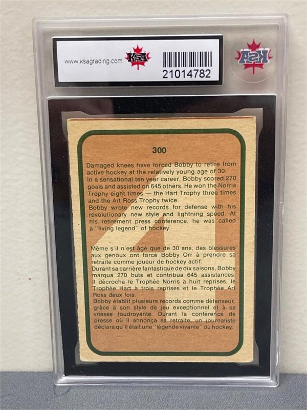 1978-79 O-PEE-CHEE #300 BOBBY ORR *SPECIAL COLLECTOR'S CARD* KSA 4 *HOF*