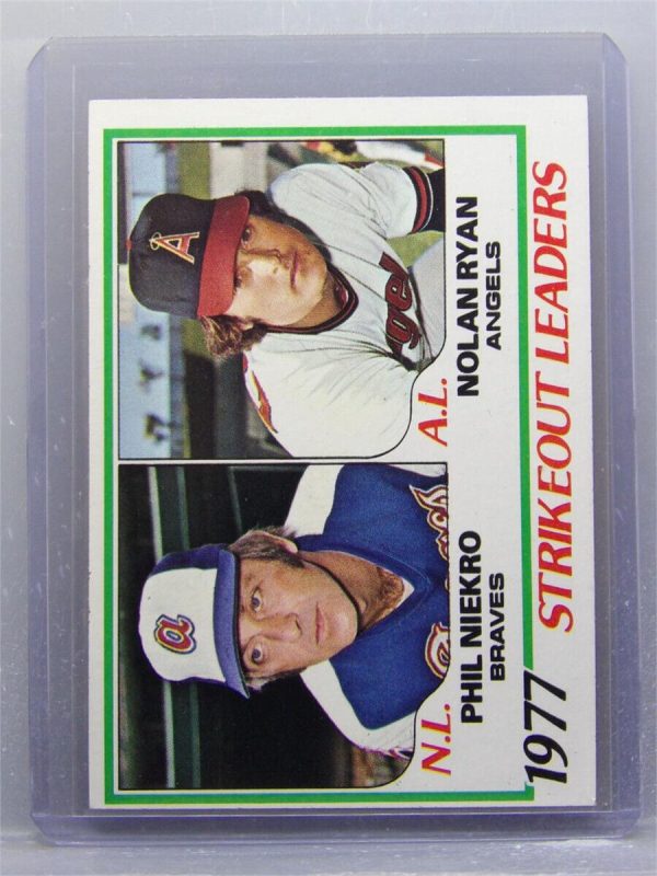 1978 Topps #206 1977 Strikeout Leaders (Phil Niekro / Nolan Ryan)