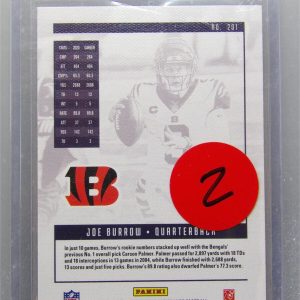 2020 20 Panini Chronicles Luminance Joe Burrow Rookie RC #201, Bengals