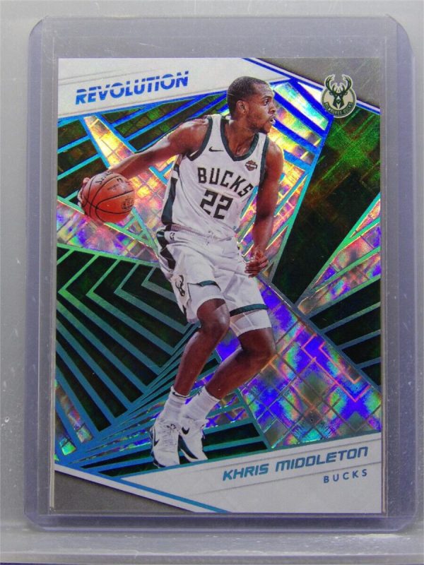 2023-24 Panini Revolution Khris Middleton #51 Fractal Parallel #/100