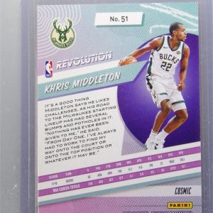 2023-24 Panini Revolution Khris Middleton #51 Fractal Parallel #/100