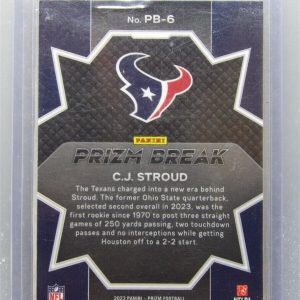 2023 Panini Prizm CJ Stroud Prizm Break Base Insert Rookie RC PB-6