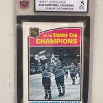 1976/77 O-PEE-CHEE NHL HOCKEY CARD #264 MONTREAL CANADIENS STANLEY CUP KSA 5 OPC