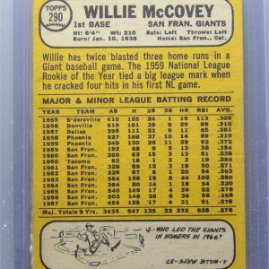 1968 Topps #290 Willie McCovey