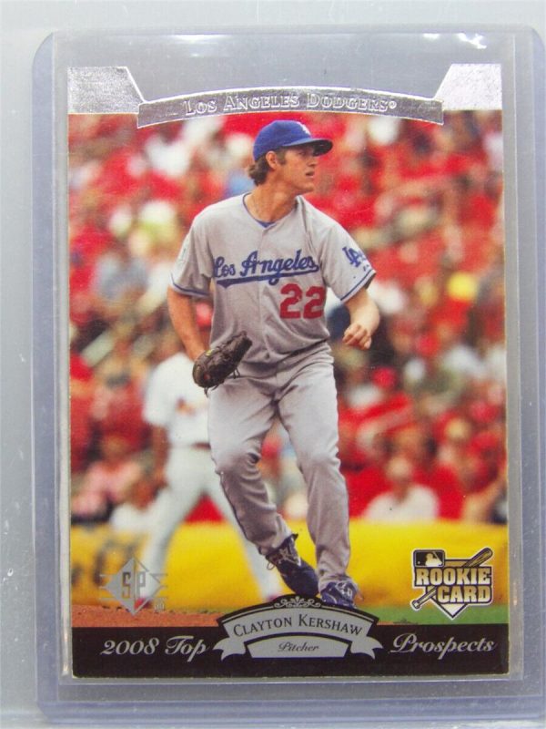 2008 Upper Deck SP Clayton Kershaw #187 Rookie RC Top Prospects Die Cut