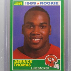 1989 Score DERRICK THOMAS Rookie RC #258 Centered *Chiefs* NRMT-MT+