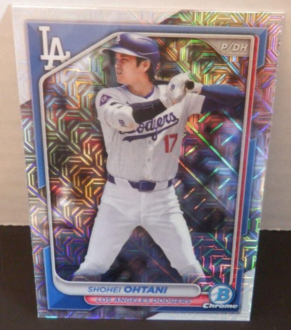 Shohei Ohtani 2024 Bowman Chrome Mojo Refractor #85 Los Angeles Dodgers 2024 WS