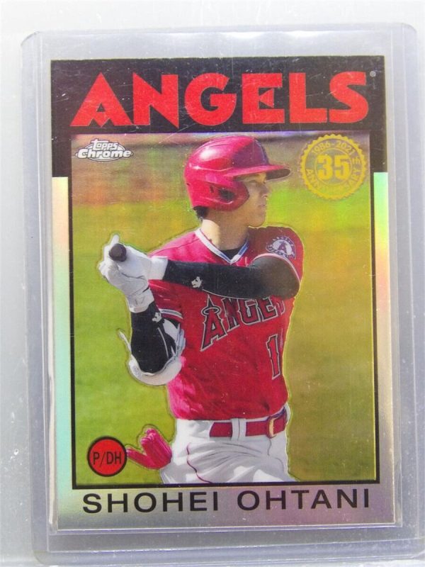 2021 Topps Chrome Refractor Shohei Ohtani 1986 35th Anniversary #86BC-9 MVP