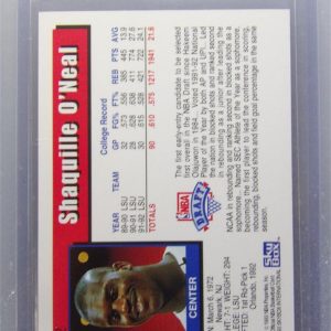 1992-1993 NBA Hoops Shaquille O'Neal RC #442 Orlando Magic Hall Of Fame Center