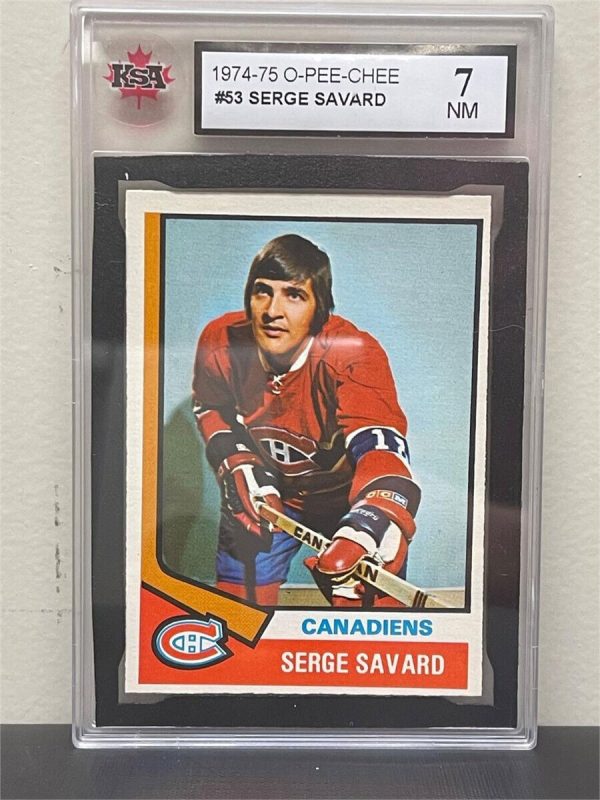 1974 O-PEE-CHEE #53 SERGE SAVARD CANADIENS HOF KSA 7