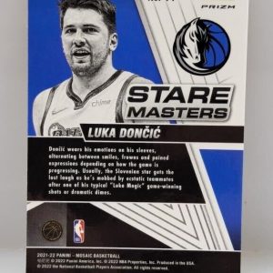 Luka Doncic 2021-22 Panini Mosaic - Stare Masters Prizm Dallas Mavericks #11 SP