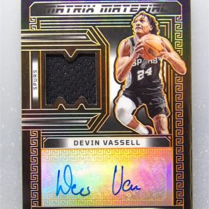 2022-23 Panini Obsidian Matrix Material Patch Auto Devin Vassell /35 (MM-DVS)