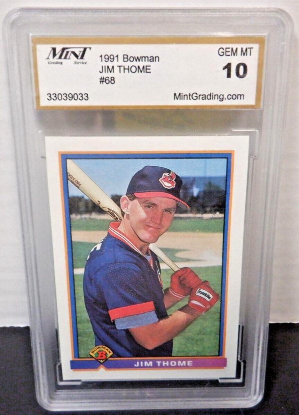 1991 Bowman #68 Jim Thome RC Rookie Gem Mint 10