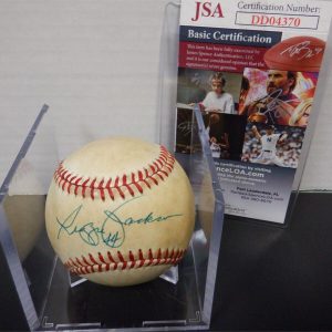 Reggie Jackson Signed Autographed Major League Baseball NY Yankees JSA COA