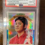 Shohei Ohtani 2019 Panini Donruss Optic Carolina Blue And White PSA 10