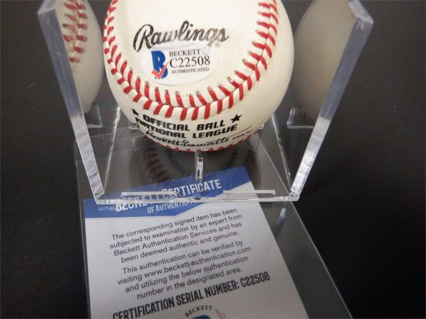 SANDY ALOMAR JR 90 AL ROY SIGNED AUTOGRAPHED MLB BASEBALL BECKETT COA