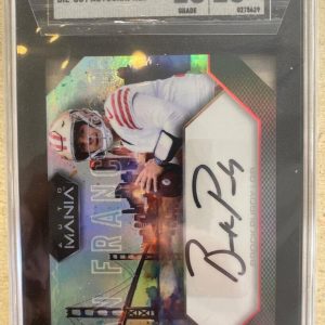 2023 Brock Purdy Case Hit Auto Mania Die Cut AUTO 49ers SGC 10 AUTO 10 MINT!!!