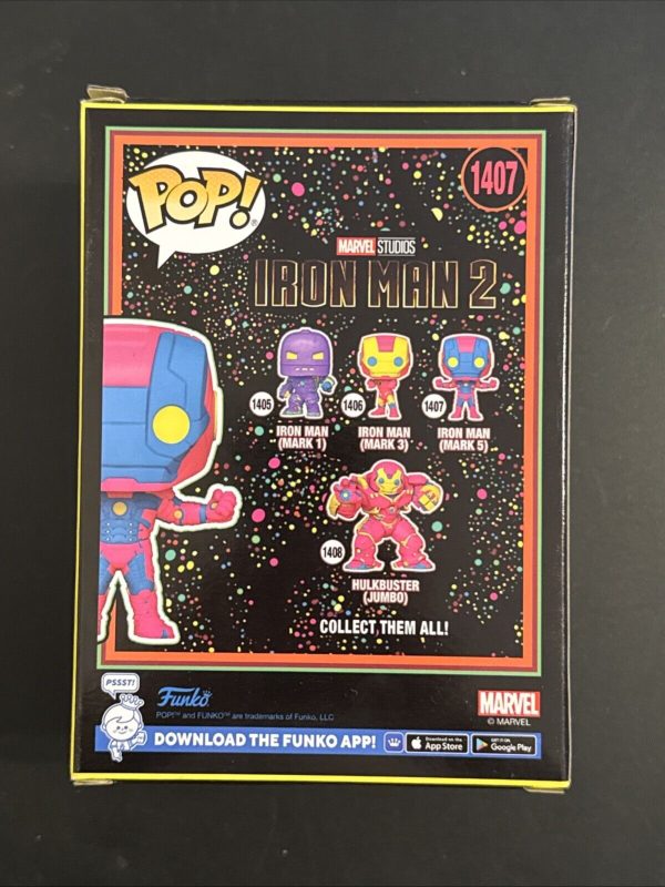 Funko Pop Infinity Saga Iron Man Mark 5 Blacklight #1407 Target (IN HAND)