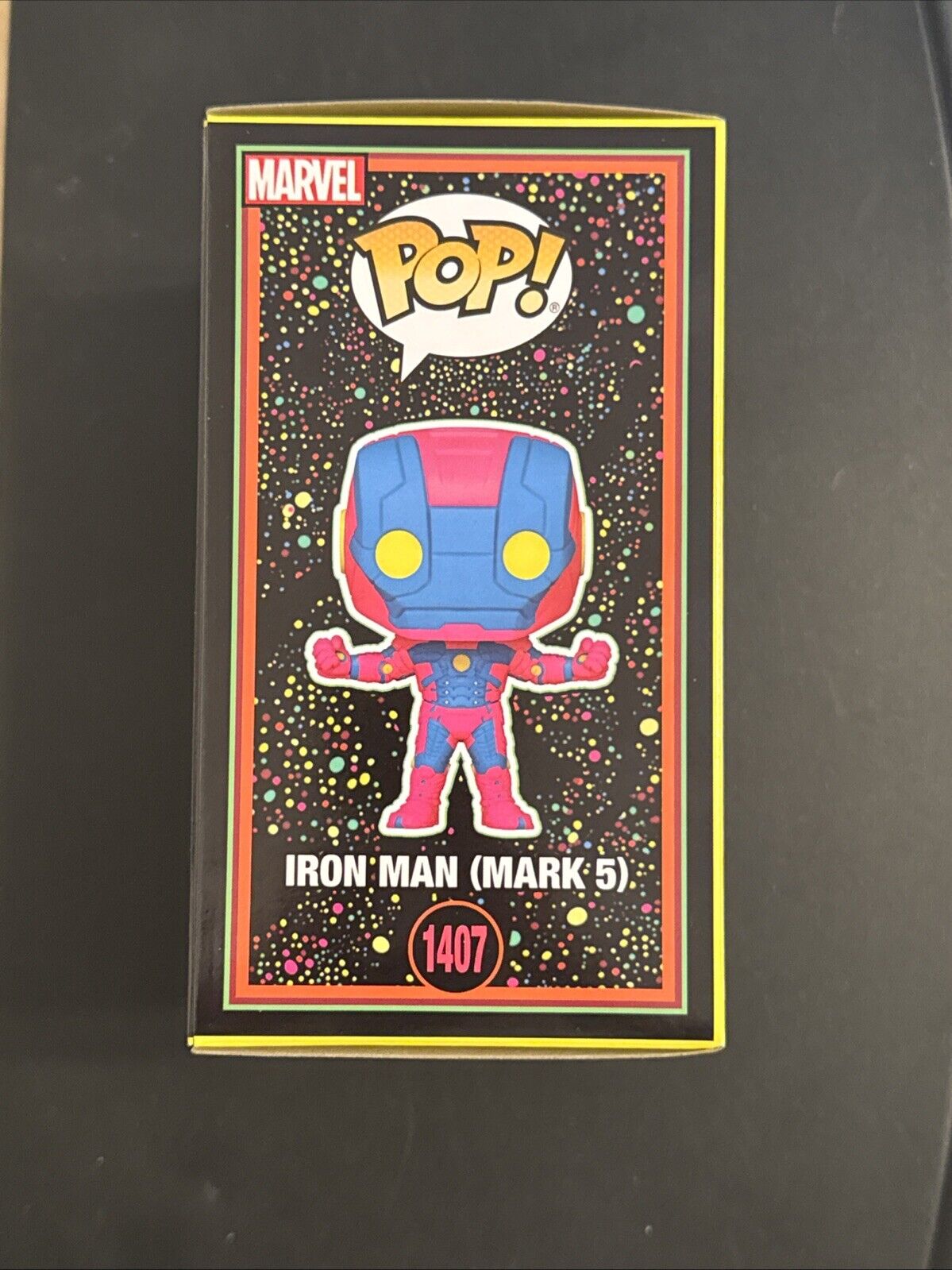 Funko Pop Infinity Saga Iron Man Mark 5 Blacklight #1407 Target (IN HAND)