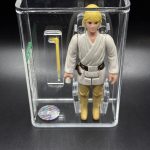 Vintage Kenner Star Wars Loose HK Luke Sykwalker Blonde Hair / Dark Pants AFA 75