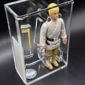 Vintage Kenner Star Wars Loose HK Luke Sykwalker Blonde Hair / Dark Pants AFA 75