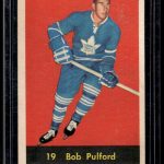 1959-60 BOB PULFORD #28 Parkhurst NM-MT Toronto HALL OF FAME MINT!