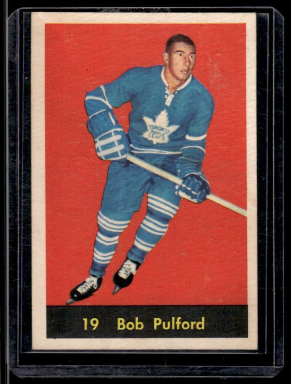 1959-60 BOB PULFORD #28 Parkhurst NM-MT Toronto HALL OF FAME MINT!