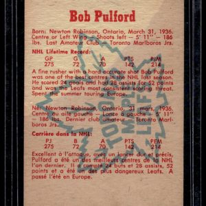 1959-60 BOB PULFORD #28 Parkhurst NM-MT Toronto HALL OF FAME MINT!