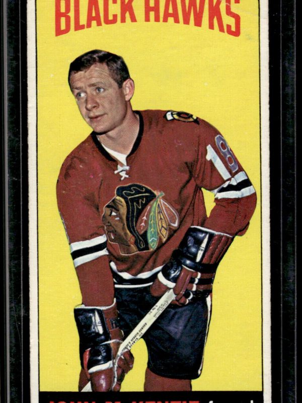1964-65 TOPPS TALL HOCKEY #30 JOHN MCKENZIE VG-EX CHICAGO BLACK HAWKS Card