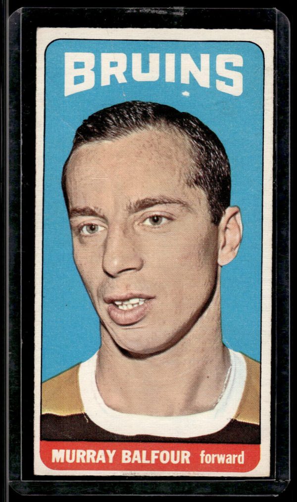 1964-65 TOPPS TALL BOYS NHL HOCKEY #90 Murray Balfour EX BOSTON BRUINS Card