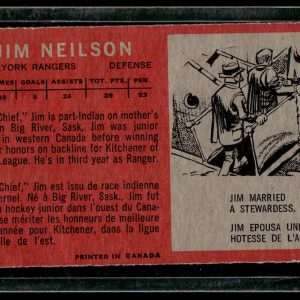 JIM NEILSON 1964-65 Topps Tall Boys #103 New York Rangers EX-NM