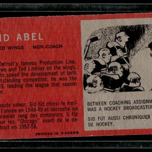 1964-65 TOPPS TALLBOY #93 SID ABEL EX-NM