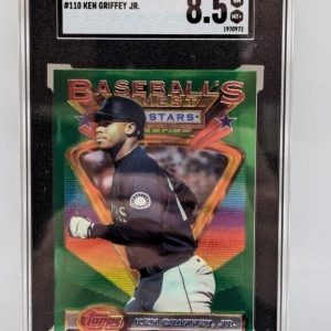 SGC 8.5 MINT FINEST KEN GRIFFEY JR HOF 1993 TOPPS FINEST #110 GRADED VINTAGE