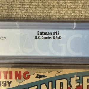 Batman #12 Joker Appearance 1st Mention of What Becomes Bat Cave CGC 3.0 WP 1942