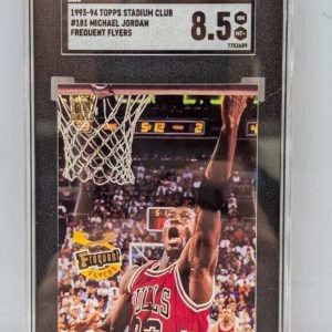 1993-94 Topps Stadium Club Michael Jordan #181 Frequent Flyers SGC 8.5 NM-MT+