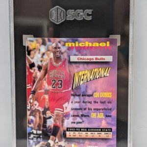 1993-94 Topps Stadium Club Michael Jordan #181 Frequent Flyers SGC 8.5 NM-MT+