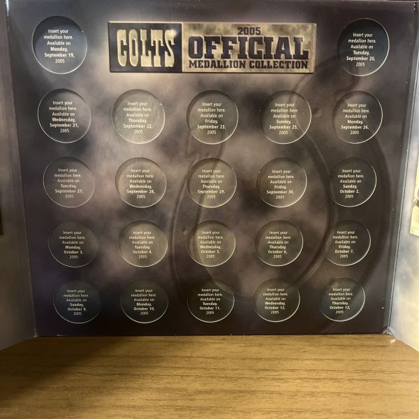 Indianapolis Colts 2005 Medallion Booklet Indystar No Coins Book Only