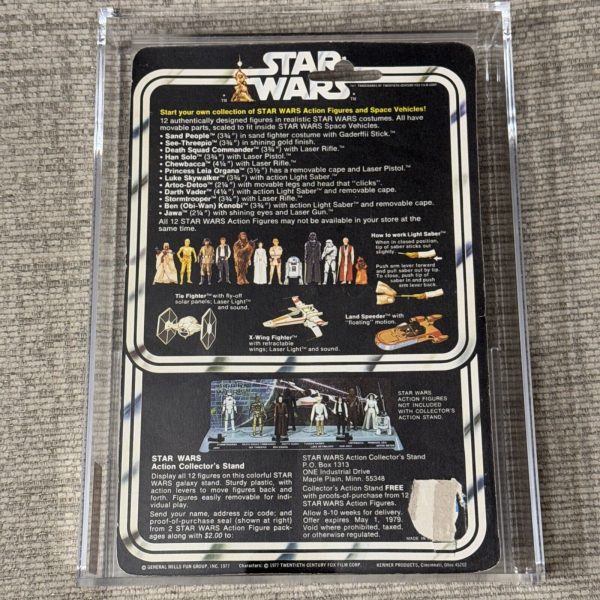 Vintage 1978 Kenner Star Wars ANH 12 Back-B C-3PO MOC AFA GRADED 50 VERY GOOD