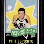 1968-69 OPC PHIL ESPOSITO ALL STAR #208 NM-MT