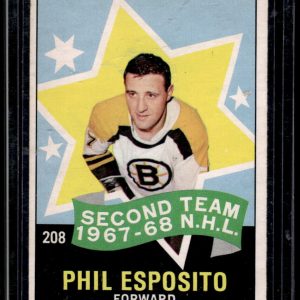 1968-69 OPC PHIL ESPOSITO ALL STAR #208 NM-MT