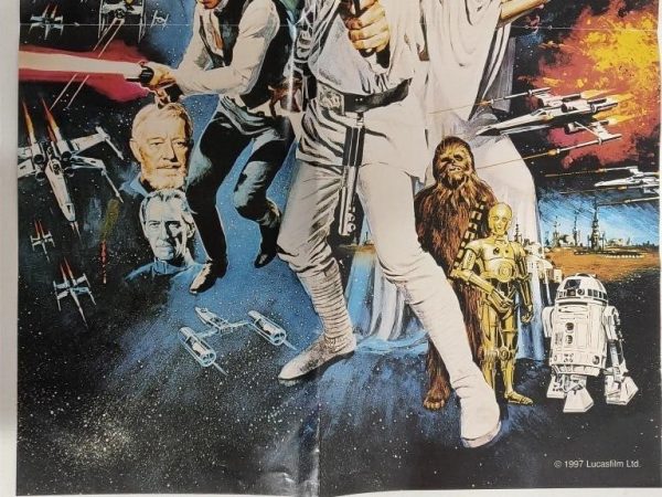 1997 Original Star Wars Movie Poster 20x14 Inches RARE!